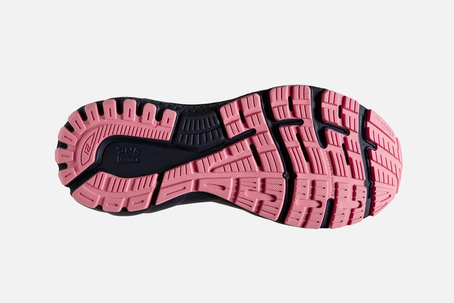 Brooks Adrenaline Gts 21 Road Loopschoenen Dames - Wit/Zwart/Roze - 063827HEG